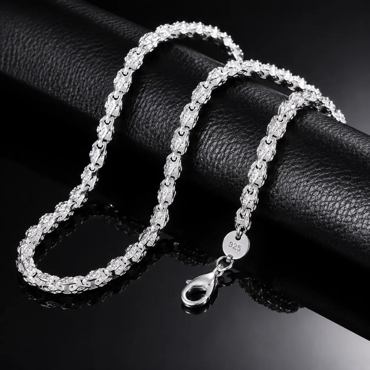 Hot 925 Silver 5Mm Faucet Chain 20-24Inch Necklace for Men Women Fashion Party Wedding Accessories Elegant Gift for Everyday Wear