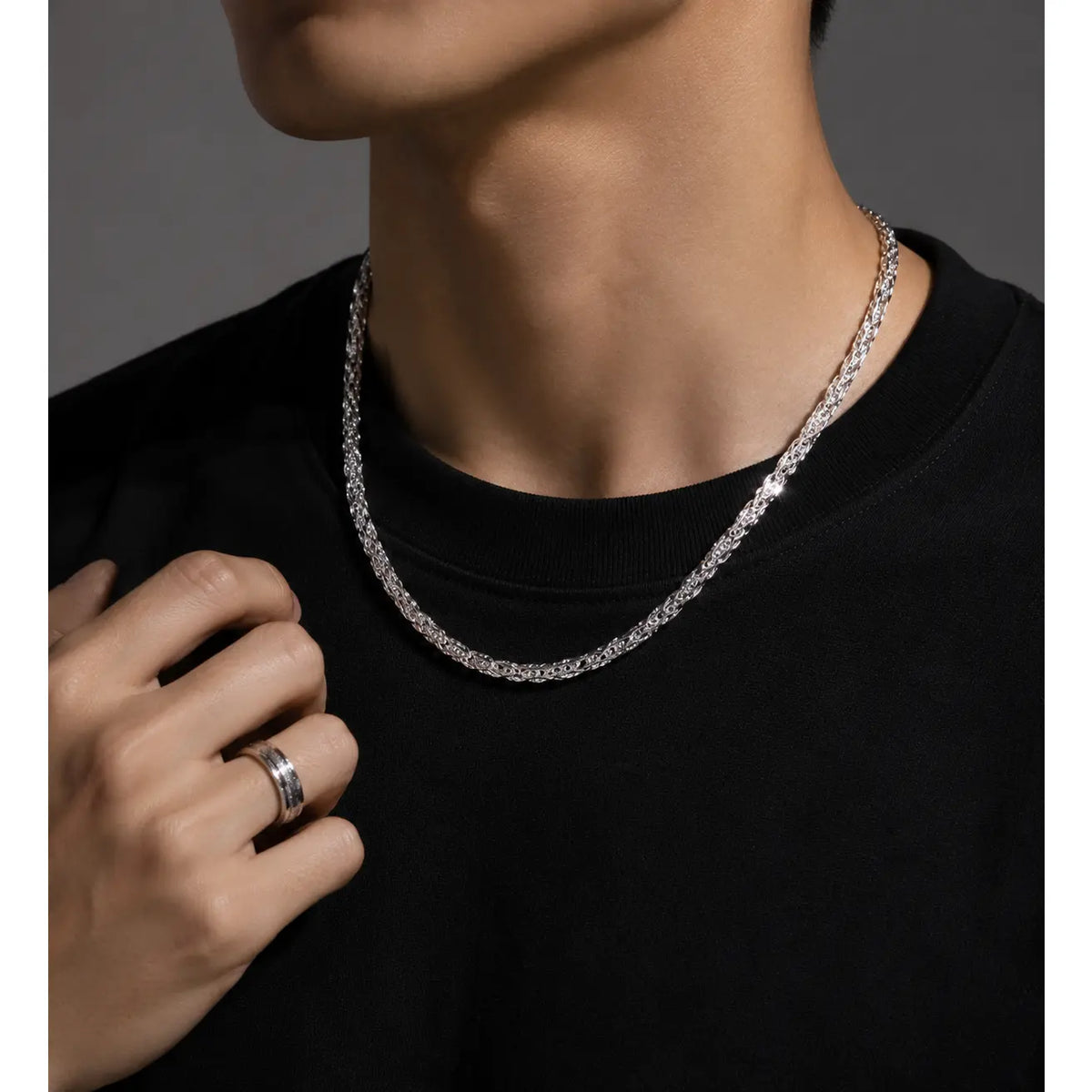 Hot 925 Silver 5Mm Faucet Chain 20-24Inch Necklace for Men Women Fashion Party Wedding Accessories Elegant Gift for Everyday Wear